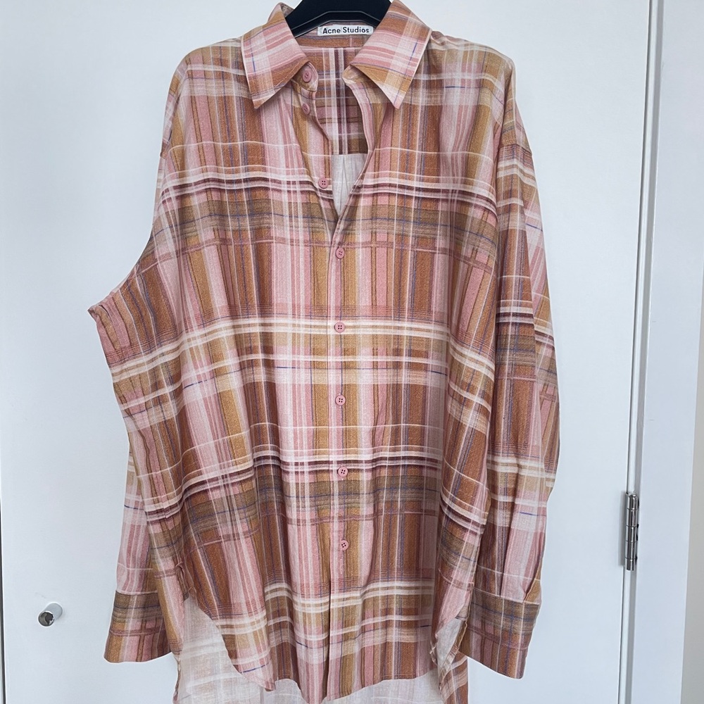 Acne Studio Cotton checker shirt